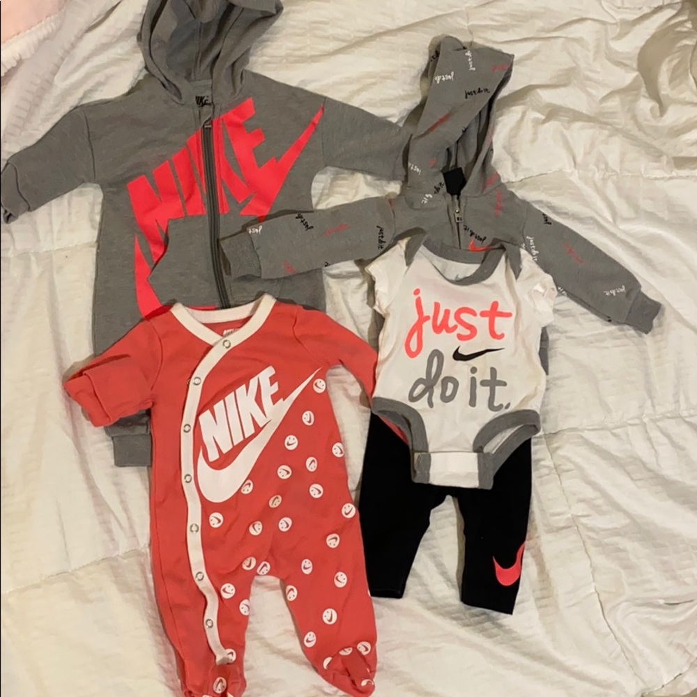 Newborn original Nike bundle of 3